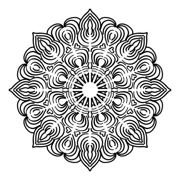 Patrón Mandala Abstracto Ilustración Vectorial — Archivo Imágenes Vectoriales