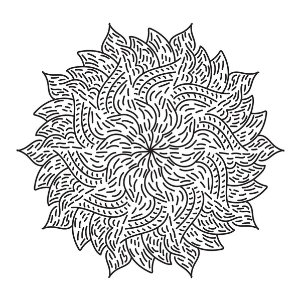 Abstraktes Mandala Muster Vektorillustration — Stockvektor