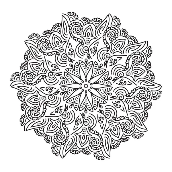 Abstraktes Mandala Muster Vektorillustration — Stockvektor