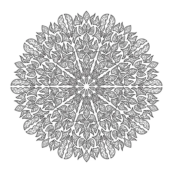 Padrão Mandala Abstrato Ilustração Vetorial — Vetor de Stock