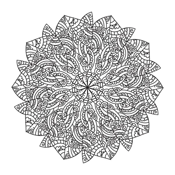 Padrão Mandala Abstrato Ilustração Vetorial — Vetor de Stock