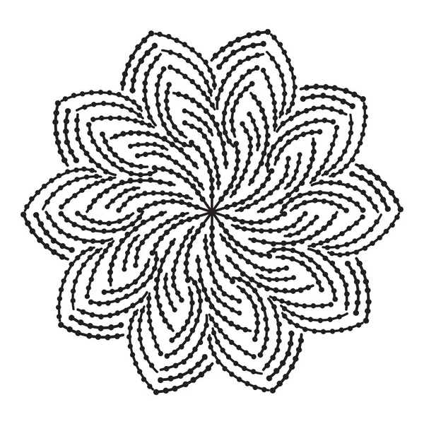 soyut mandala deseni, vektör illüstrasyonu