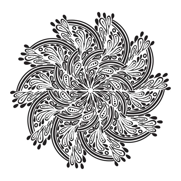 Patrón Mandala Abstracto Ilustración Vectorial — Archivo Imágenes Vectoriales