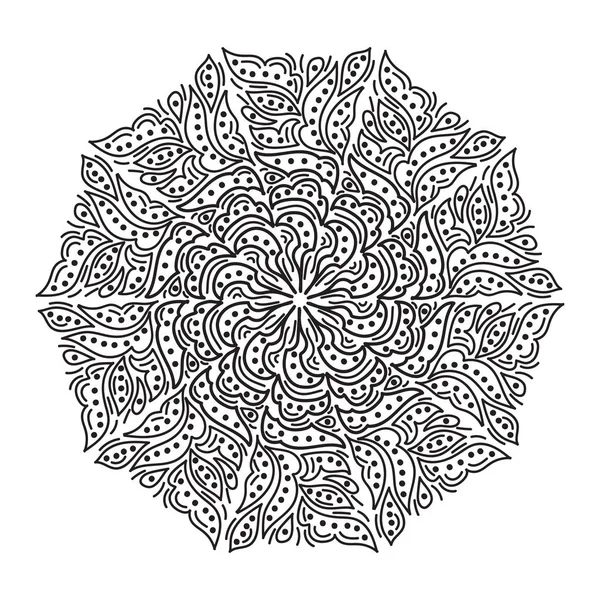 Patrón Mandala Abstracto Ilustración Vectorial — Vector de stock