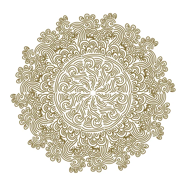 Abstract Mandala Pattern Vector Illustration — Stock Vector