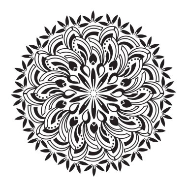 soyut mandala deseni, vektör illüstrasyonu