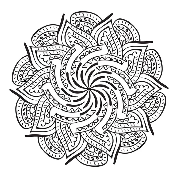 Patrón Mandala Abstracto Ilustración Vectorial — Archivo Imágenes Vectoriales