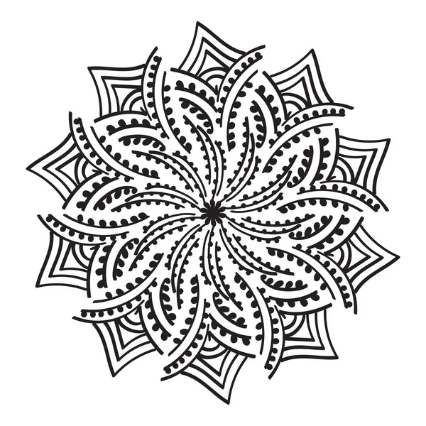 Modèle Mandala Abstrait Illustration Vectorielle — Image vectorielle