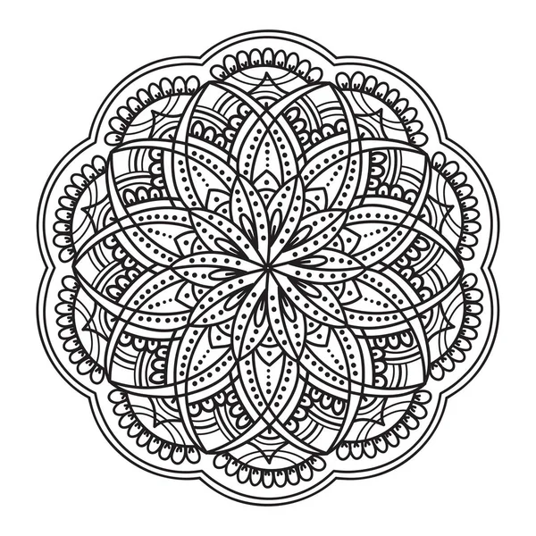 Patrón Mandala Abstracto Ilustración Vectorial — Archivo Imágenes Vectoriales