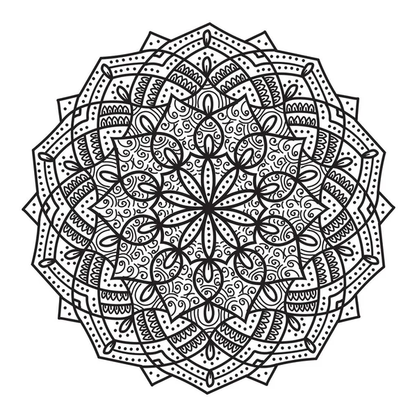 Patrón Mandala Abstracto Ilustración Vectorial — Archivo Imágenes Vectoriales