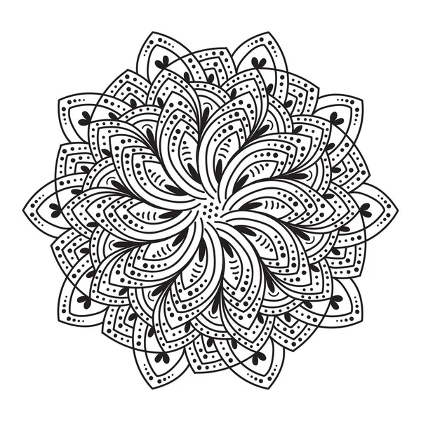 Patrón Mandala Abstracto Ilustración Vectorial — Vector de stock
