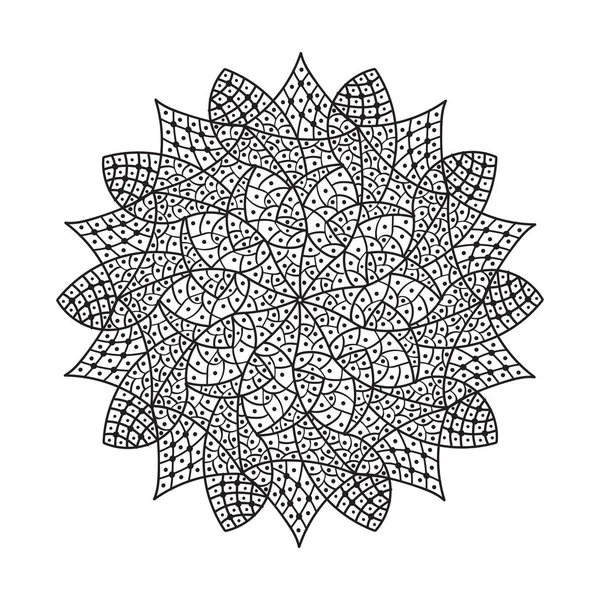 Padrão Mandala Abstrato Ilustração Vetorial — Vetor de Stock