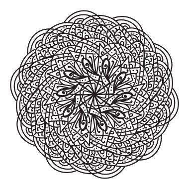 soyut mandala deseni, vektör illüstrasyonu
