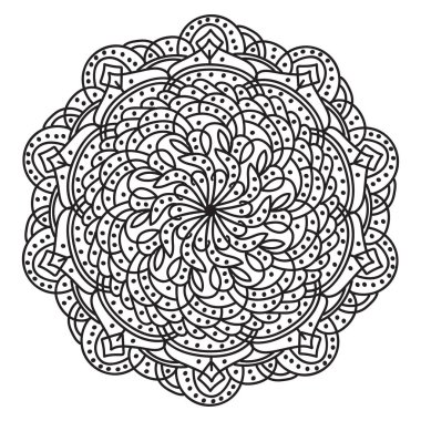 soyut mandala deseni, vektör illüstrasyonu