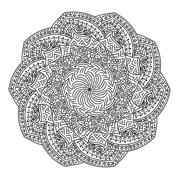 Padrão Mandala Abstrato Ilustração Vetorial — Vetor de Stock