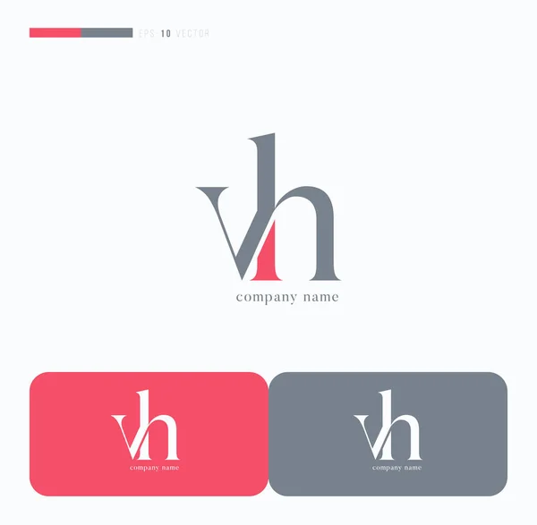 logo joint vh for Business Card Template, Vector