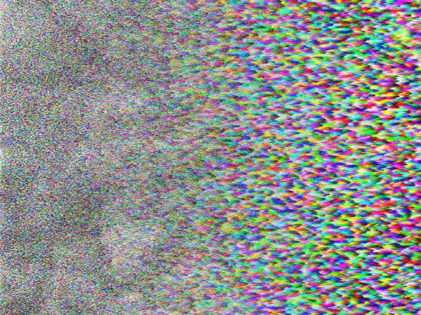 Retro Noise Glitch Vídeo Erro Dano Textura — Fotografia de Stock