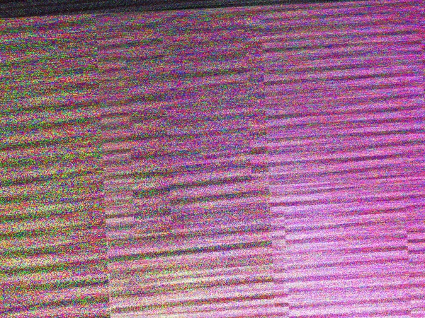 Pink Noise Glitch Video Error Damage Texture — 스톡 사진
