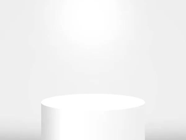 White podium in White room for Background — Stock Photo, Image