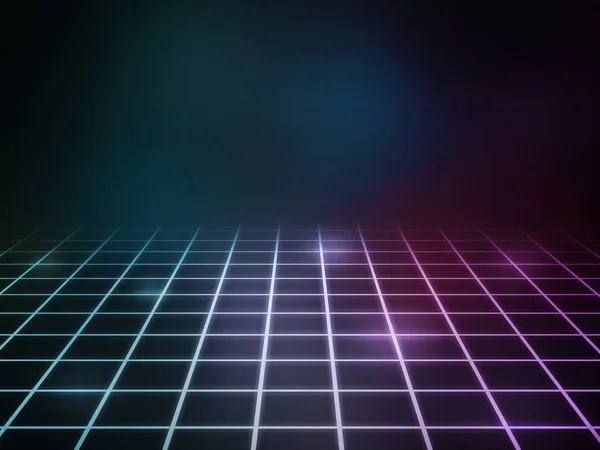 Neon Lights Laser Floor Background