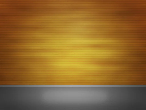 Gelbe Wand Leerer Raum Hintergrund — Stockfoto