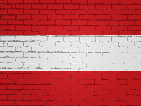 Austria Flaga Powyżej Proste Zdjęcie Stockowe — Zdjęcie stockowe