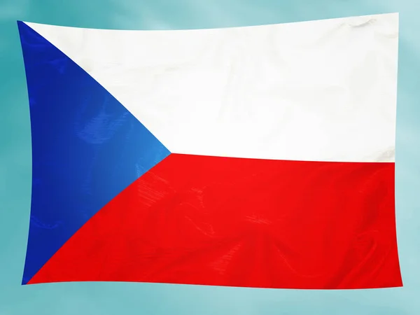 Czehia Flag Simple Stock Image — Stock Photo, Image