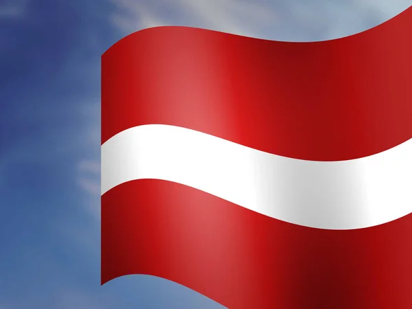 Austria Flag Simple Stock Image — Stock Photo, Image