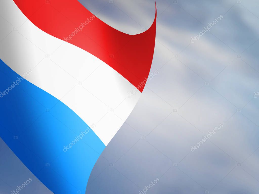 Netherlands Flag Above Simple Stock Image