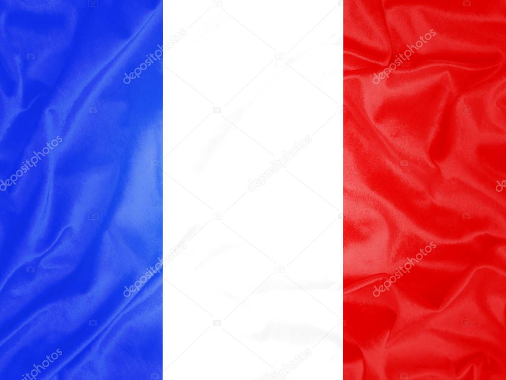France Flag Above Simple Stock Image