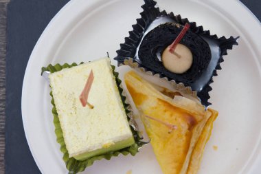 Tatlı pasta pasta puf ile