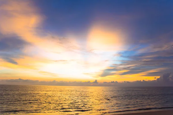 Céu Crepúsculo Sobre Mar — Fotografia de Stock