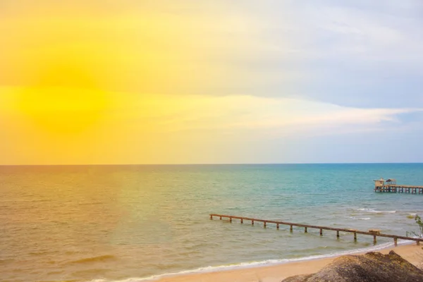 Vista Mare Sopra Collina — Foto Stock