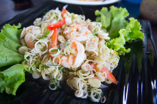 Delicioso marisco picante comida tailandesa — Foto de Stock