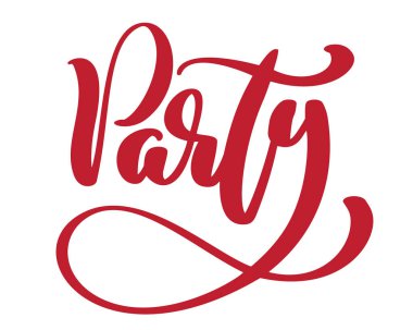 Metin parti modern hat alıntı. El yazılı metin, beyaz arka plan üzerinde izole yazı. Vektör çizim ifade