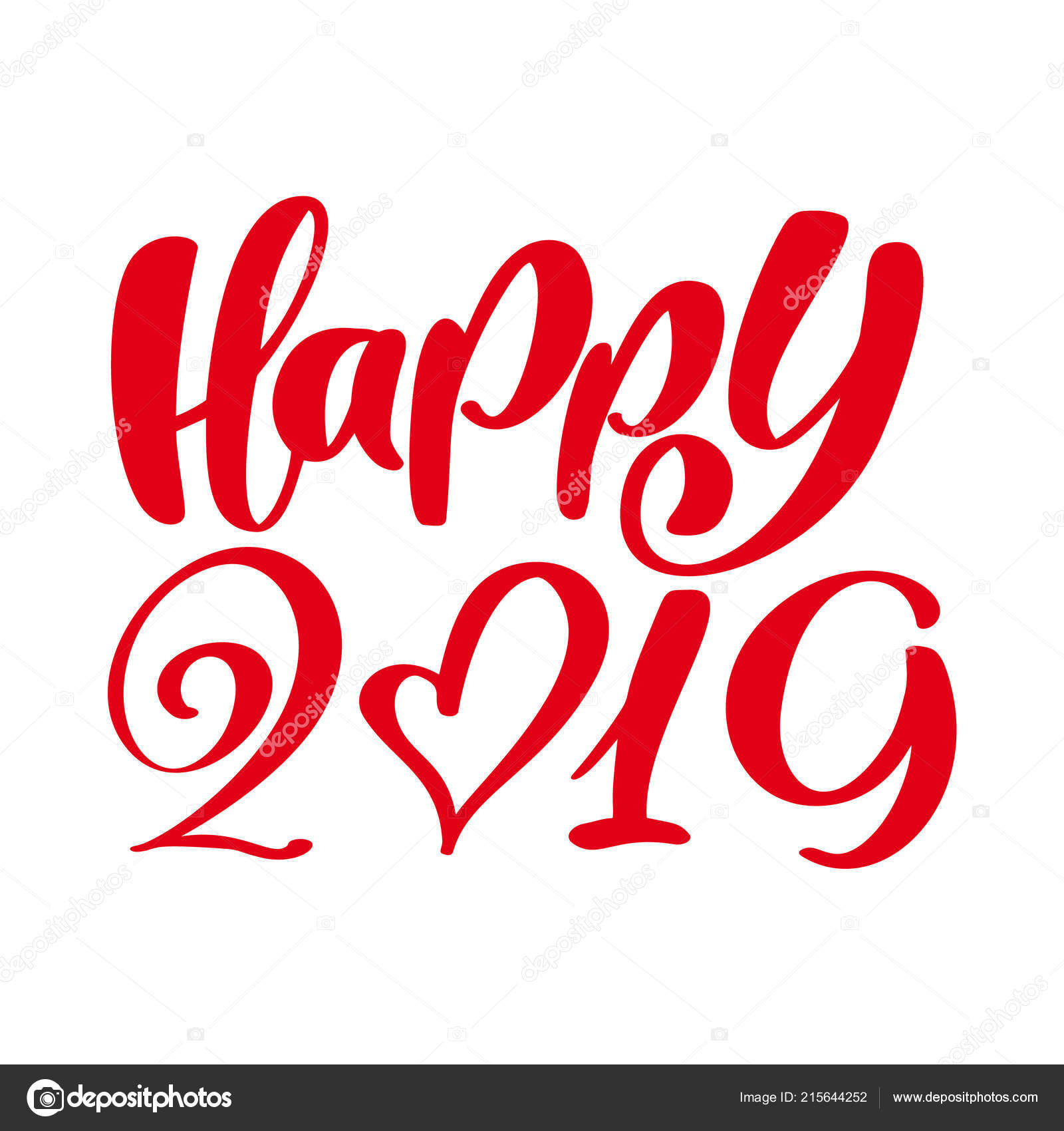 Happy 2019 >> Greeting Card Design Template With Calligraphy Happy 2019 Text New Happy 2019 >> Greeting Card Design Template With Calligraphy Happy 2019 Text New