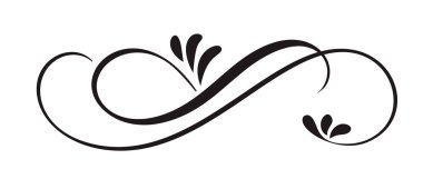 El çizilmiş kaligrafi çiçek bahar güzelleşmek tasarım öğeleri beyaz arka plan üzerinde izole tarzı. Vektör hat ve resim yazı