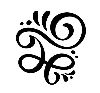 Vektör vintage satır zarif bölücüler ve ayırıcılar, swirls ve köşeleri dekoratif süsler. İzole Floral çizgileri tasarım öğeleri telkari. Daveti veya menü sayfası için curl öğeleri güzelleşmek