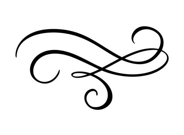 Vektör vintage satır zarif bölücüler ve ayırıcılar, swirls ve köşeleri dekoratif süsler. Floral çizgileri tasarım öğeleri telkari. Güzelleşmek için daveti veya menü sayfası illüstrasyon kıvırmak öğeleri