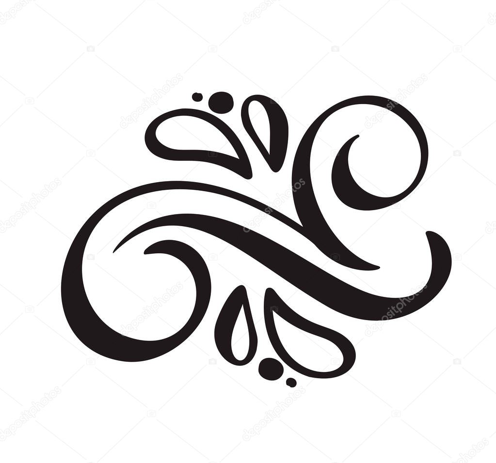 Vettoriale stockLinea vintage elegante divisore o separatore. Vettore  vortice e ornamento decorativo angolo. Elemento di design in filigrana  dalle linee floreali. Ricciolo fiorito per l'illustrazione della pagina di  invito di ©timonko #241381960, image size:1023x956