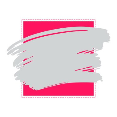 Vektör grunge soyut çerçeve aquarelle renk fırça boya kontur çizgili öğe baskı, boş. izole vektör leke metin tasarım için beyaz arka plan üzerinde