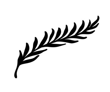 Kabataslak vektör vintage çiçek öğeleri el - defne yaprakları çiçek swirls ve tüyler. Vahşi ve özgür. Mükemmel davetler tebrik kartları, tırnak Bloglar düğün çerçeveleri, posterler için