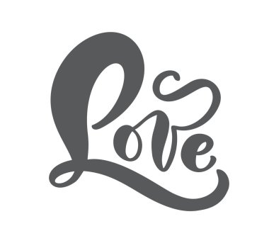 Vektör mürekkep yazı Sevgililer kavramı kırmızı aşk el yazısı. Modern fırça çizilen hat ver. Beyaz arka planda, tasarlamak tebrik kartı, izole düğün, Sevgililer günü, yazdırma