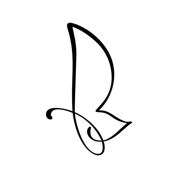 Handgezeichnetes Symbol-Kalligraphie-Logo des Schmetterlings. Schönheitskosmetik. Ökologie-Vektorelement. Illustration Öko-Icon-Design für Hochzeit und Feiertag, Grußkarte — Stockvektor