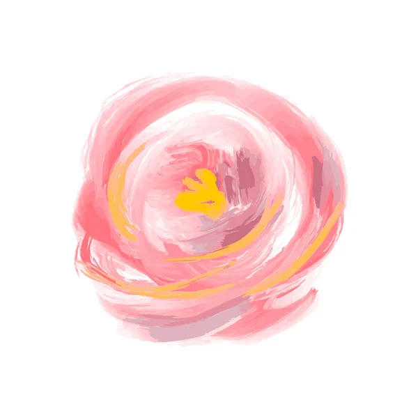 Niedlichen Frühling Aquarell Blume Rose Vektor. Kunst isoliertes Objekt für Sommerstrauß — Stockvektor