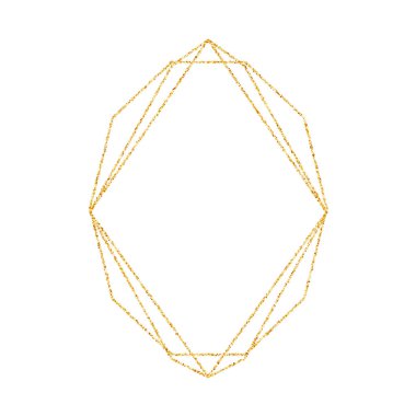 Düğün ya da doğum günü daveti arka plan için geometrik altın çerçeve. Broşür, poster ya da greetina kartı için vektör modern tasarım şablonu. Art Deco