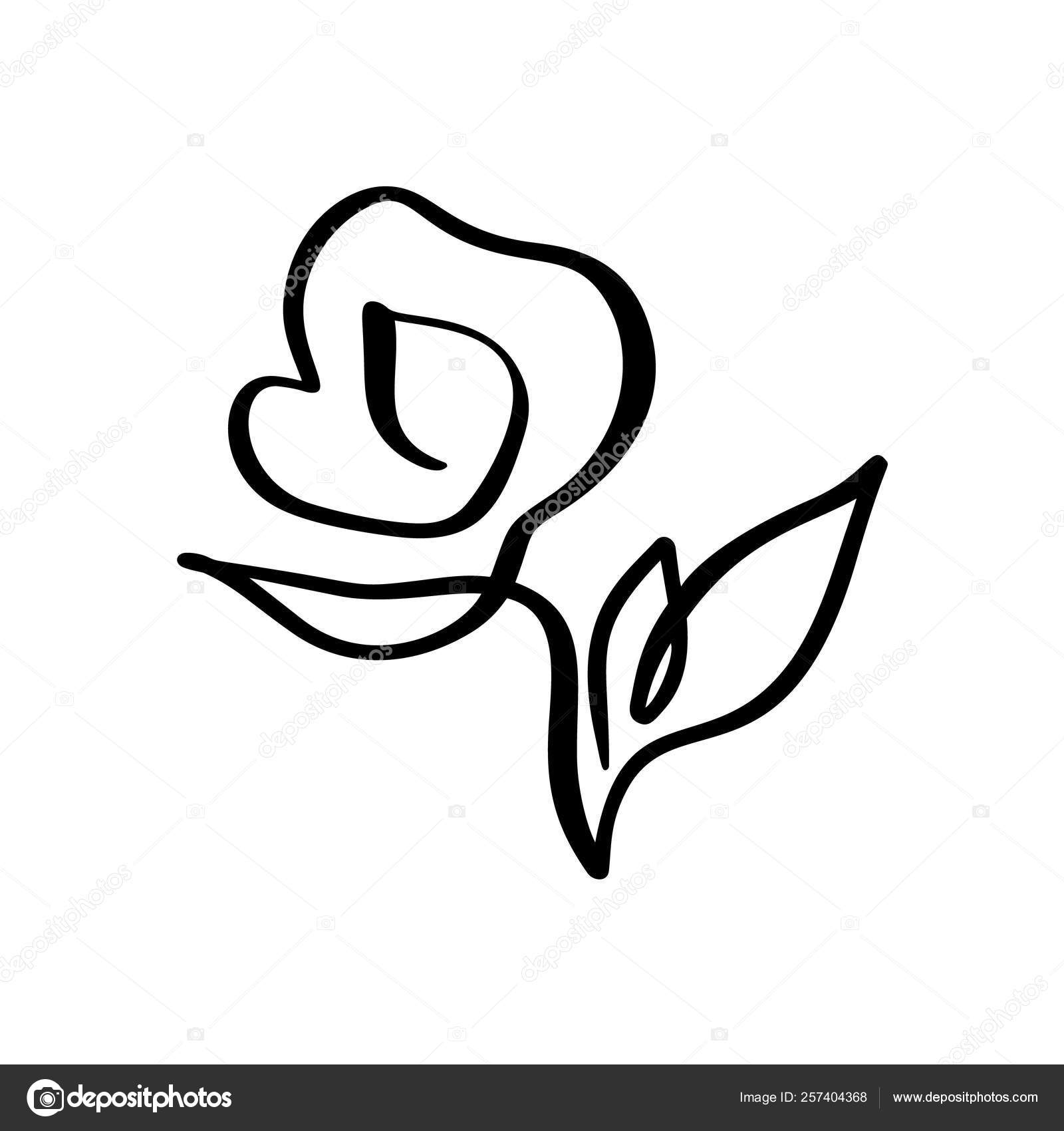 Premium Vector  Logo monogram flower rose minimalist line beauty