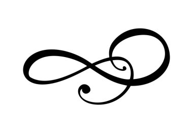 çiçek kaligrafi eleman gelişmeye, sayfa dekorasyon ve çerçeve tasarımı illüstrasyon girdap için bölücü. Düğün kartları ve davetiyeler için Dekoratif Vintage şekli