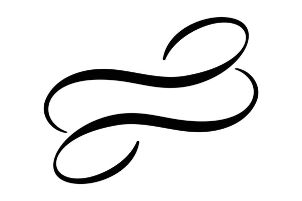 Infinity calligraphie vectoriel illustration symbole. Emblème éternel sans limites. Silhouette ruban mobius noir. Course de brosse moderne. Cycle concept de vie sans fin. Élément graphique pour carte et logo — Image vectorielle