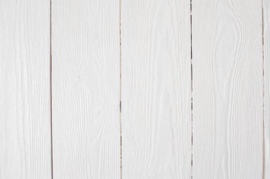 Doku ve arka plan kopya alanı için ev beyaz eski ahşap satır desen duvar